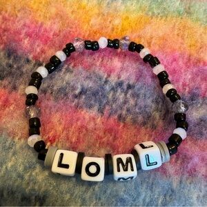 loml 🥀 Swiftie Friendship Bracelet (white blocks)